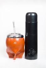 Yerba Mate Set: Cup, Bombilla & Thermoskan, Ophalen of Verzenden, Gebruikt