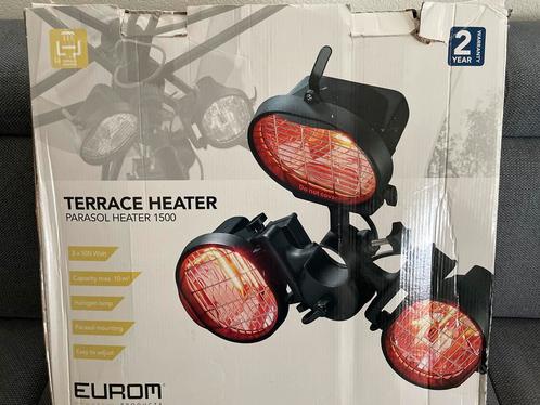 Eurom Parasol Heater 1500 - Terrasverwarmer, Tuin en Terras, Terrasverwarmers, Nieuw, Elektrisch, Parasol, Draaibaar, Ophalen of Verzenden