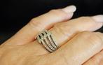 Gouden Vintage design ring diamanten Ca: 0.90 ct. 2025/310., ., Ophalen of Verzenden, Zo goed als nieuw, Met edelsteen