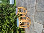 2 rotan poef/kruk/stoel, Antiek en Kunst, Ophalen