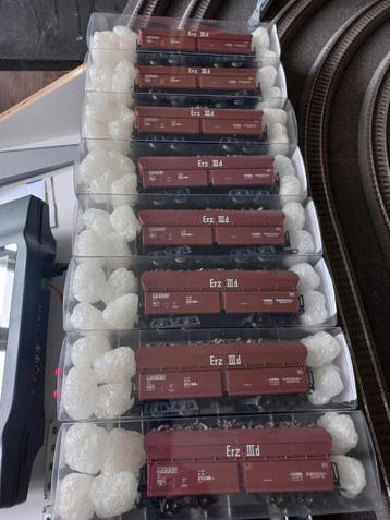 8x Lima H0 302930 DB ERZ IIID zelflossers met lading. beschikbaar voor biedingen
