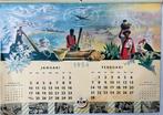 Originele kalender KLM uit 1954!, Verzamelen, Posters, Reclame, Rechthoekig Liggend, Ophalen of Verzenden, A1 t/m A3