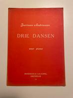 Jurriaan Andriessen - Drie Dansen voor Piano, Gebruikt, Klassiek, Ophalen of Verzenden, Artiest of Componist