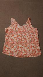 NIEUW hemdje (top) beige/oranje bloem maat 44, Maat 42/44 (L), Nieuw, Oranje, Ophalen of Verzenden