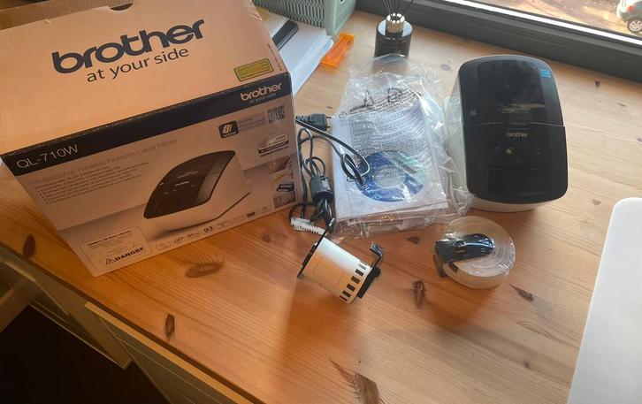 Brother QL-710W labelprinter, Computers en Software, Labelprinters, Gebruikt, Ophalen