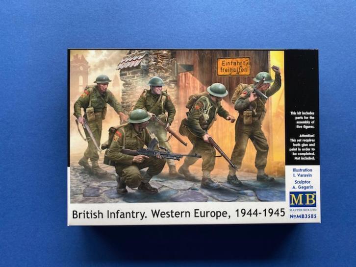 Masterbox	3585	British Infantry Western Europe, 1944-1945	1, Hobby en Vrije tijd, Modelbouw | Figuren en Diorama's, Nieuw, 1:35 tot 1:50