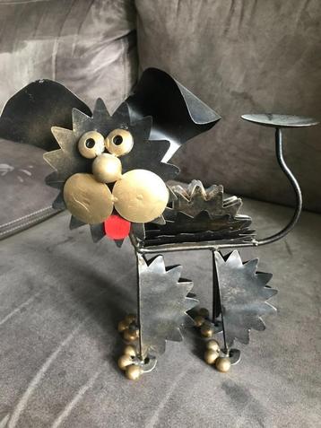 Vintage Metalen Kat. beschikbaar voor biedingen