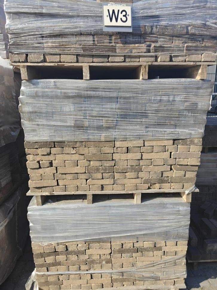 Waalformaat bronskleurig W3, Tuin en Terras, Tegels en Klinkers, Gebruikt, Klinkers, Keramiek, 10 m² of meer, Ophalen