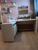 Bureau wit, hoekbureau met ikea besta kast, Huis en Inrichting, Bureaus, Ophalen, Gebruikt, Bureau