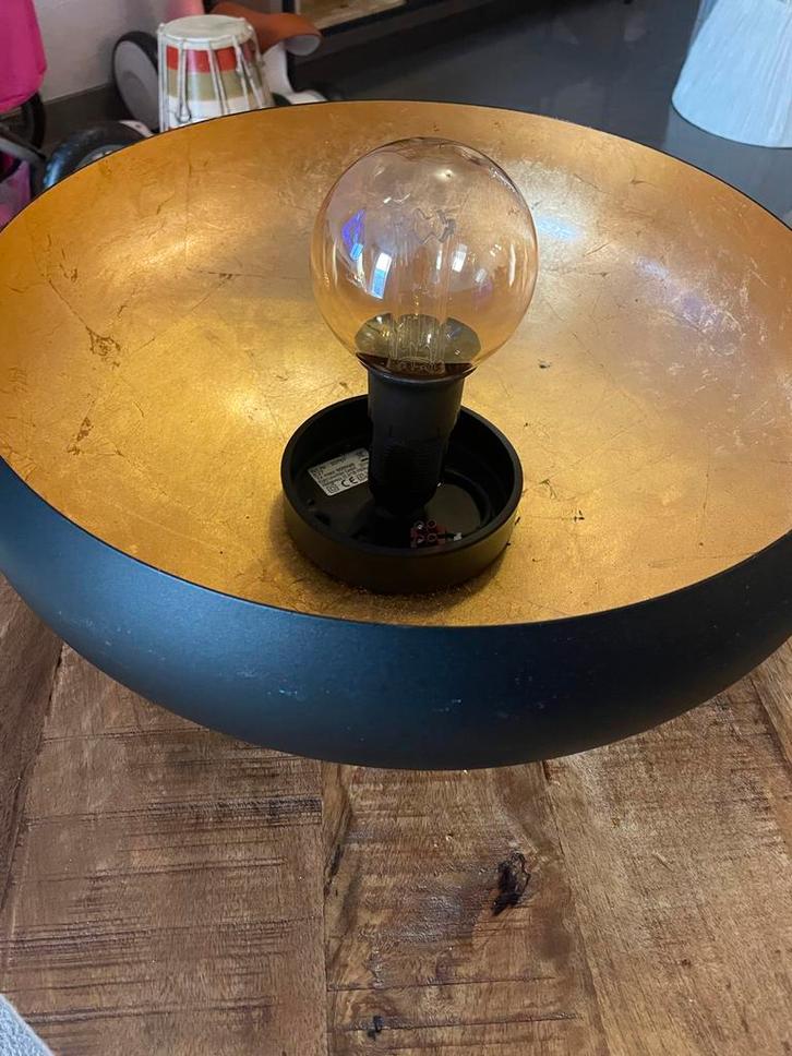 Dimbaar Plafondlamp Zwart/Goud Metaal, Huis en Inrichting, Lampen | Vloerlampen, Nieuw, Minder dan 100 cm, Metaal, Ophalen