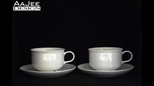 2 Rorstrand - Diamant - Kop & Schotel - Jacqueline Lynd 1982, Huis en Inrichting, Keuken | Servies, Zo goed als nieuw, Kop(pen) en/of Schotel(s)