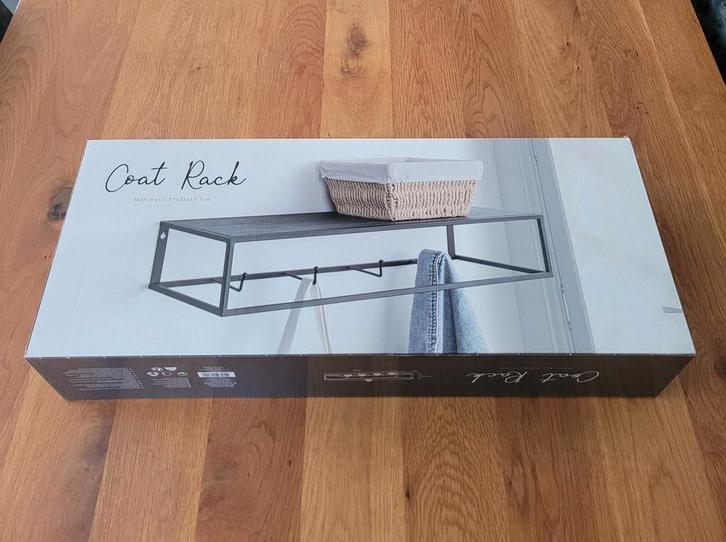 Gloedniewe kapstok! Hout en metaal, modern design!, Huis en Inrichting, Woonaccessoires | Kapstokken, Nieuw, Wandkapstok, Minder dan 100 cm