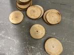 Onderzetters | hout | boomstamschijven, Ophalen, Zo goed als nieuw, Glas of Kopje
