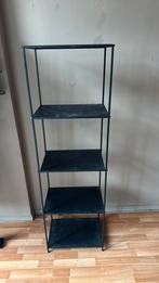 Zwarte metalen stellingkast hoge stellingkast, Huis en Inrichting, Ophalen, Zo goed als nieuw