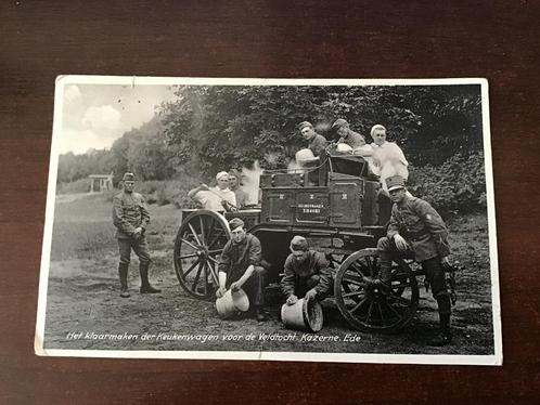 Ede kazerne de keukenwagen met militairen     82, Verzamelen, Ansichtkaarten | Nederland, Gelopen, Gelderland, 1940 tot 1960, Ophalen of Verzenden