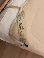 Merino wollen matras topper 140x200 - Uitstekende staat, Ophalen, Wit, Overige typen, Tweepersoons