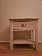Landelijk white wash nachtkastje grenen, Ophalen, Gebruikt, Minder dan 45 cm