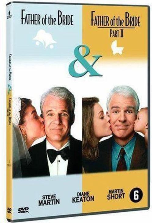 Father of the bride 1 + 2 - Steve Martin e.a., Cd's en Dvd's, Dvd's | Komedie, Zo goed als nieuw, Romantische komedie, Vanaf 6 jaar