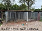 Complete hondenkennels van staal kennelpanelen hondenhok, Dieren en Toebehoren, Hondenhokken, Ophalen, Hondenkennel, 100 cm of meer