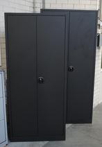 Draaideurkasten Kasten | Zwart | Metaal | 179x80x38  Nieuw !, Huis en Inrichting, Kasten | Roldeurkasten en Archiefkasten, Opbergen