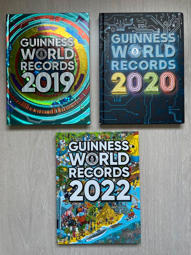 Guinness World Records boeken 2019, 2020, 2022, Boeken, Encyclopedieën, Gelezen, Algemeen, Ophalen of Verzenden