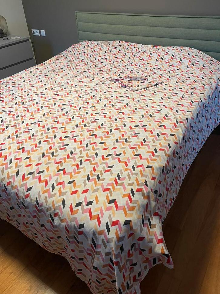 Auping Zigzag kussenslopen dekbedovertrek 240x 200/220, Huis en Inrichting, Slaapkamer | Beddengoed, Zo goed als nieuw, Dekbedovertrek