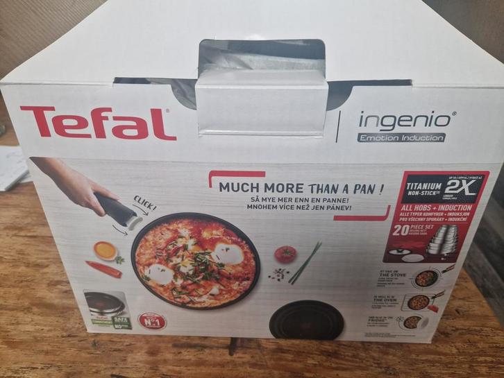 Tefal Ingenio 8-delige Pannenset - Nieuw!, Huis en Inrichting, Keuken | Potten en Pannen, Nieuw, Pannenset, Rvs, Inductieplaat