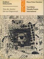 K P Dencker Text Bilder Visuelle Poesie international, Ophalen of Verzenden, Nieuw, Overige onderwerpen