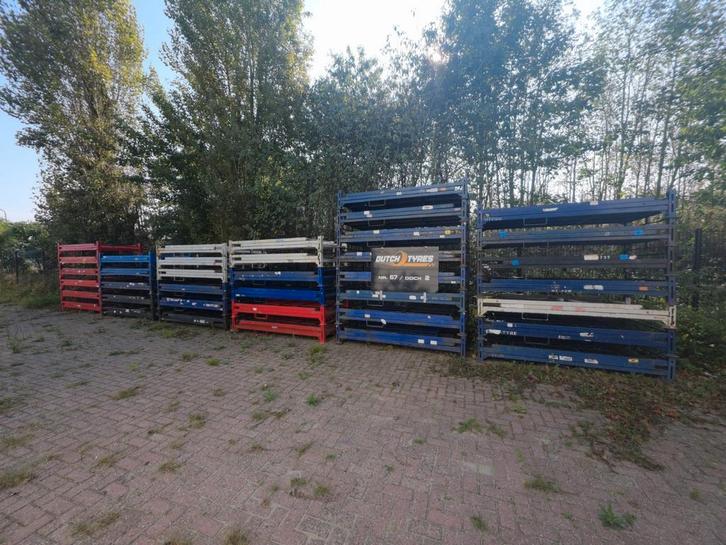 Stapelbare & Inklapbare Bandenrekken - Ruimtebesparend!, Zakelijke goederen, Kantoor en Winkelinrichting | Magazijn, Stelling en Opslag