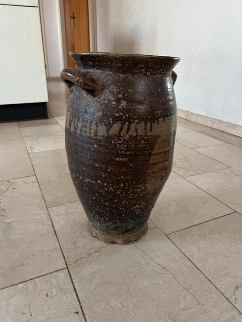 Antieke aardewerk vaas met oren - Rustiek Decoratief Element, Antiek en Kunst, Antiek | Vazen, Ophalen