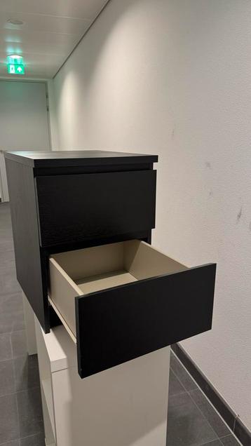 2x IKEA Malm Ladekast - zwartbruin - 40x55 cm - afbeelding 2