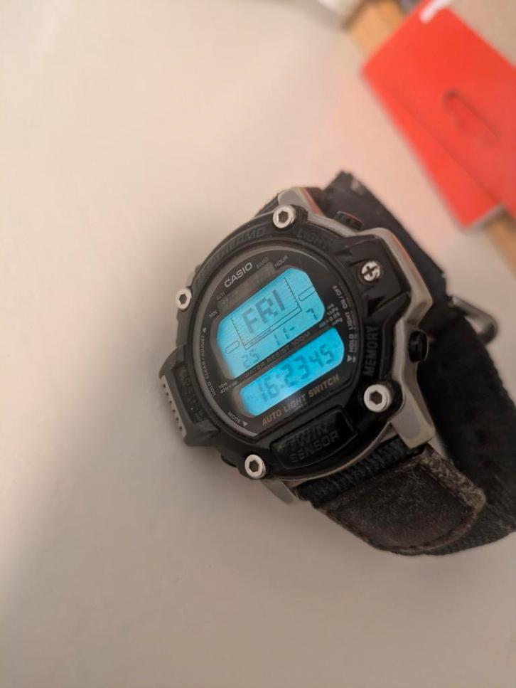 Casio Pro Trek PRT 30, Sieraden, Tassen en Uiterlijk, Sporthorloges, Zwart, Ophalen of Verzenden