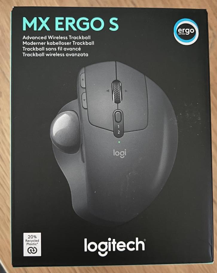 Logitech MX Ergo S Advanced Wireless Trackball Mouse, Computers en Software, Muizen, Nieuw, Muis, Draadloos, Ophalen