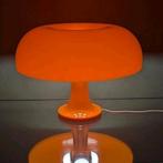Sfeervolle oranje tafellamp, dimbaar, bedlamp, Kunststof, Zo goed als nieuw, Minder dan 50 cm, Ophalen