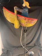 Roeier in boot. Balans speelgoed., Antiek en Kunst, Ophalen of Verzenden