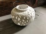 Sfeervolle witte tafellamp / hanglamp, Ophalen, Overige materialen, Gebruikt, Licht retro