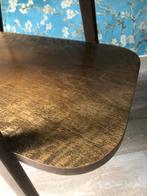 Retro vintage houten bijzettafel / plantentafel, Verzamelen, Retro, Huis en Inrichting, Ophalen