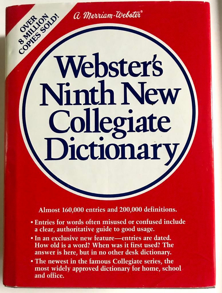 welbekend: Webster's Ninth New Collegiate Dictionary -Engels, Boeken, Taal | Engels, Zo goed als nieuw, Ophalen of Verzenden