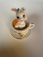 letterbak porselein beeldje konijn, Ophalen of Verzenden, Zo goed als nieuw, Dier