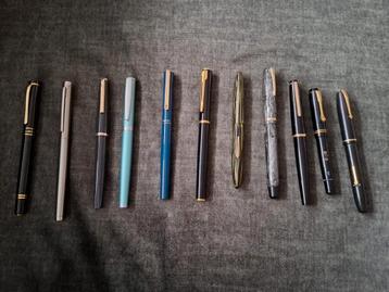 Collectie van 11 Vintage Vulpennen beschikbaar voor biedingen