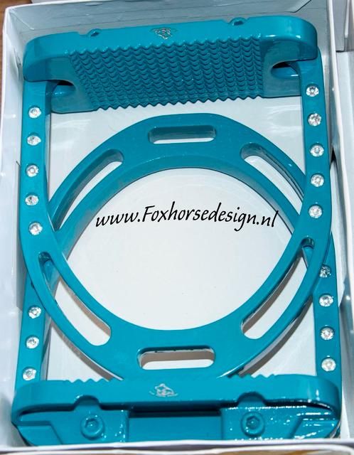 Nieuw lichtgewicht Stijgbeugels Turquoise, Dieren en Toebehoren, Paarden en Pony's | Hoofdstellen en Tuigage, Nieuw, Overige soorten