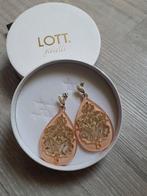 Oorbellen Lott Gioielli, oud roze met goud, druppelvorm, Sieraden, Tassen en Uiterlijk, Oorbellen, Ophalen of Verzenden, Zo goed als nieuw