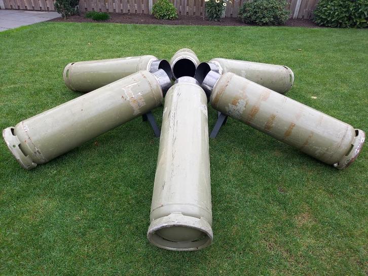 Verschillende soorten en maten omgebouwde gasfles, melkbus, Hobby en Vrije tijd, Overige Hobby en Vrije tijd, Nieuw, Ophalen