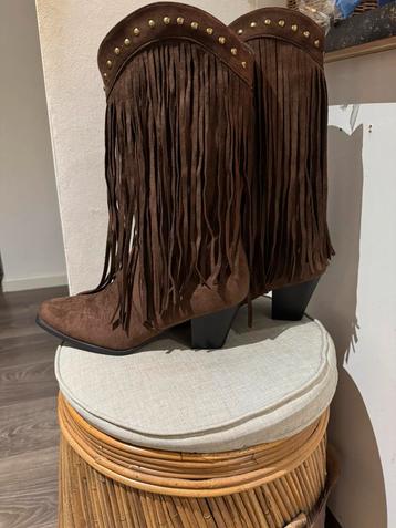 Cowboy laarzen  chocobruin NIEUW beschikbaar voor biedingen