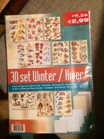pakket voor 3D set winterkaarten kerst kaarten maken *nieuw*, Ophalen of Verzenden, Nieuw, Kerst