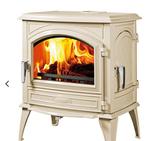 Dovre 640 WD Emaille Crème Wit - gebroken wit E8 9kW Hout, Ophalen of Verzenden, Nieuw, Vrijstaande haard, Houthaard