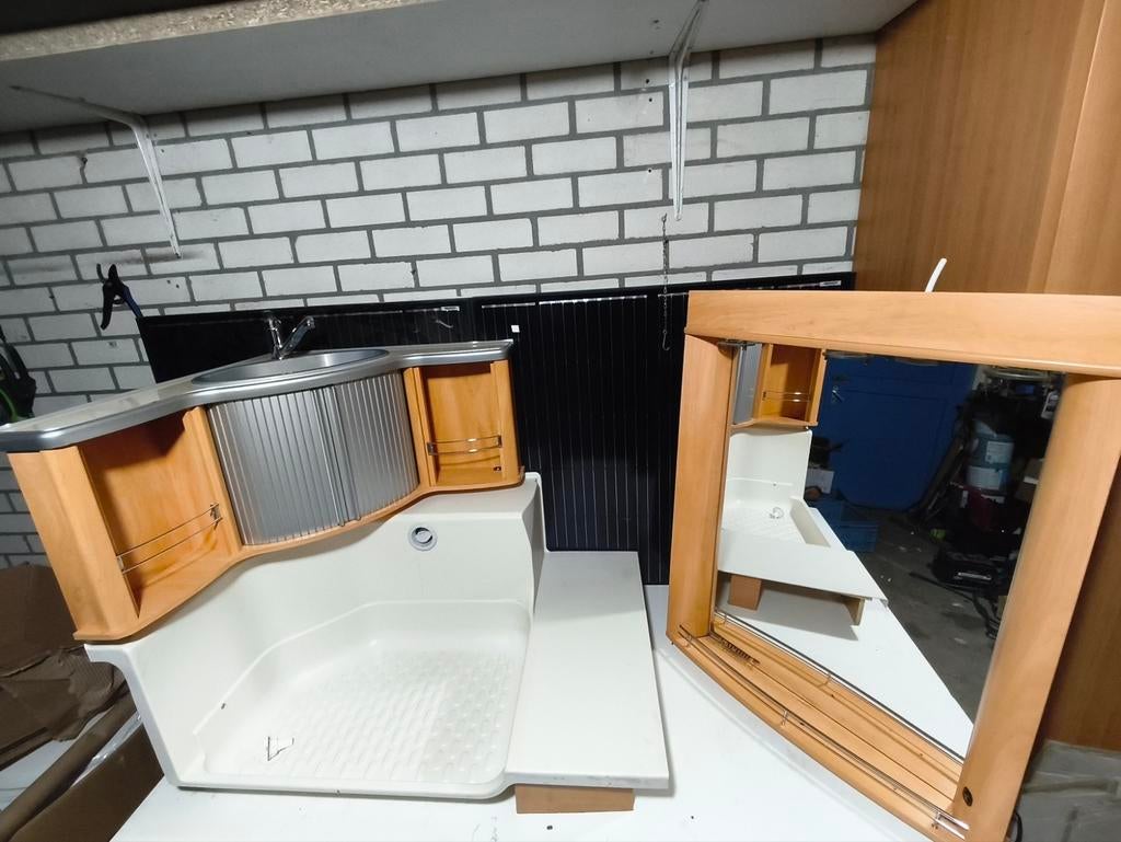 Compleet Badkamermeubel met douche bak, Ophalen, Nieuw