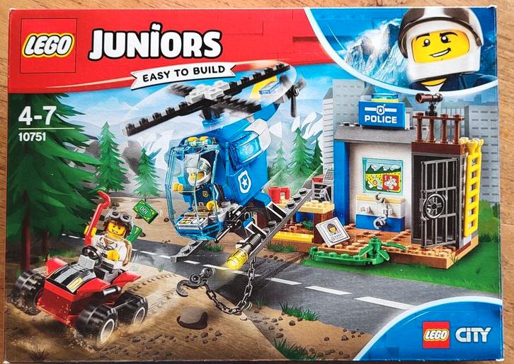 Lego Juniors City 10751 Politieachtervolging in de bergen., Kinderen en Baby's, Speelgoed | Duplo en Lego, Zo goed als nieuw, Lego