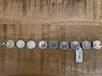 Dubbeltjes armband zilver, Sieraden, Tassen en Uiterlijk, Armbanden, Ophalen of Verzenden, Zo goed als nieuw, Zilver