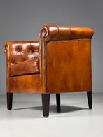 Clubchair Schapenleer klassiek leder, Ophalen